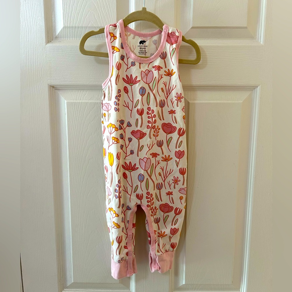 Monica & Andy Sleeveless Floral Romper (18 -24M)